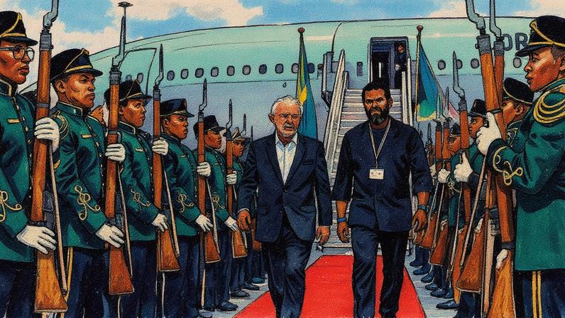 Lula chega à África do Sul para a Cúpula do G20, onde o Brasil terá papel central - Foto: @lulaoficial