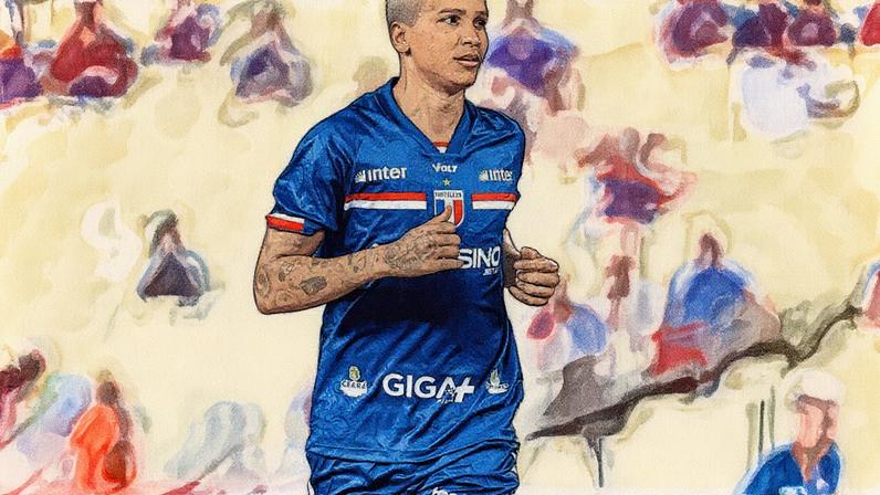 Deyverson, atacante do Fortaleza (Foto: Samuel Andrade)