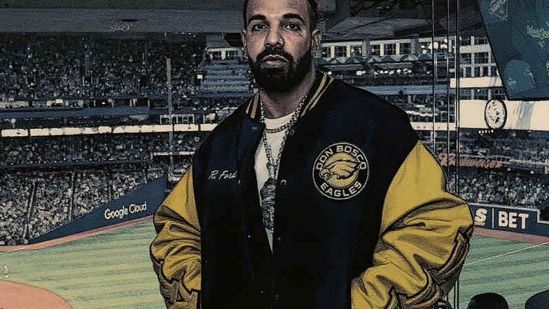 Drake during Game One of the 2025 World Series on Oct. 24, 2025