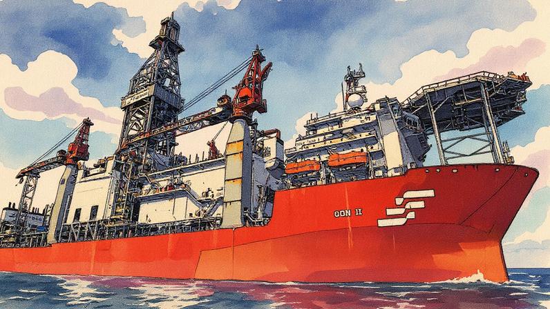 Petrobras diz que perfuração de 1º poço na Margem Equatorial deve durar cinco meses | Sonda responsável pela perfuração do poço em águas profundas do Amapá. (Foto: Agência Petrobras)