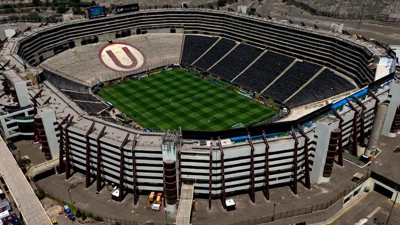 Estádio Monumental de Lima sediará a final da Libertadores entre Palmeiras e Flamengo (Foto: Ernesto Benavides/AFP)