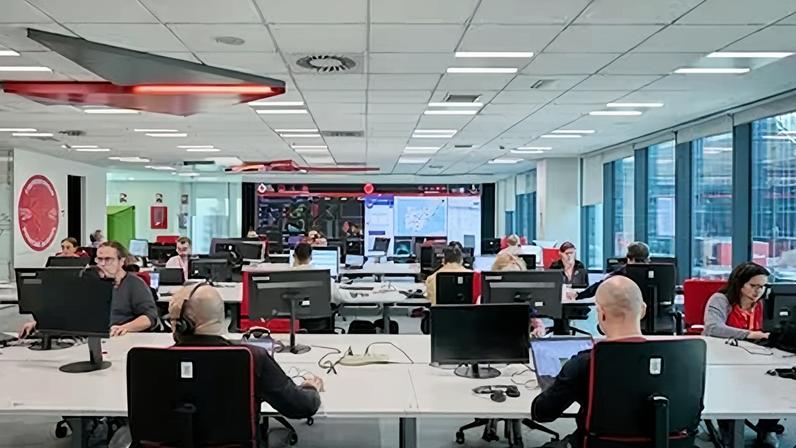 Centro de operaciones de ciberseguridad de Madrid de Vodafone España.