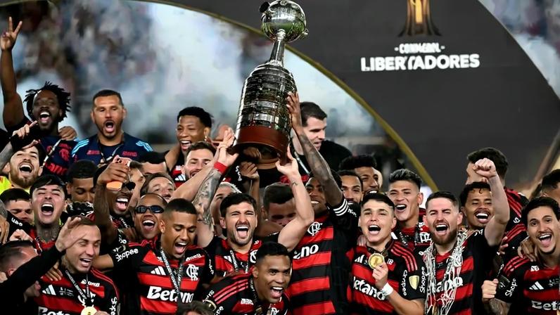 Flamengo campeão da Libertadores 2025 (Foto: Luis ACOSTA/AFP)