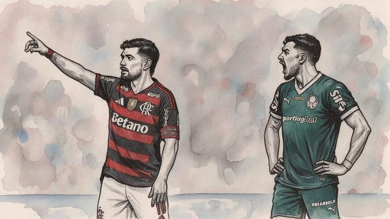 Flamengo e Palmeiras se enfrentaram pelo Brasileirão (Foto: Foto: Thiago Ribeiro/AGIF/Gazeta Press)