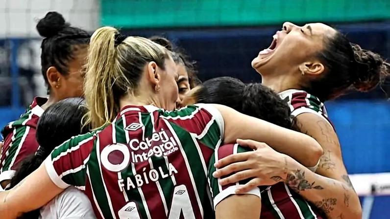 Fluminense vence o Osasco por 3 sets a 2 (Foto: Fluminense)