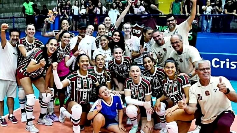Fluminense vence o Osasco por 3 sets a 2 (Foto: Fluminense)