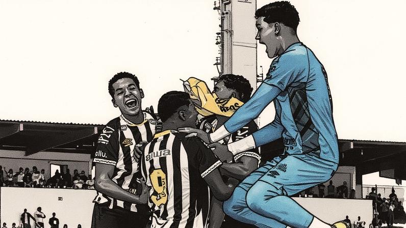 São Paulo não segurou a vantagem do primeiro tempo (Foto: Divulgação/ Santos)