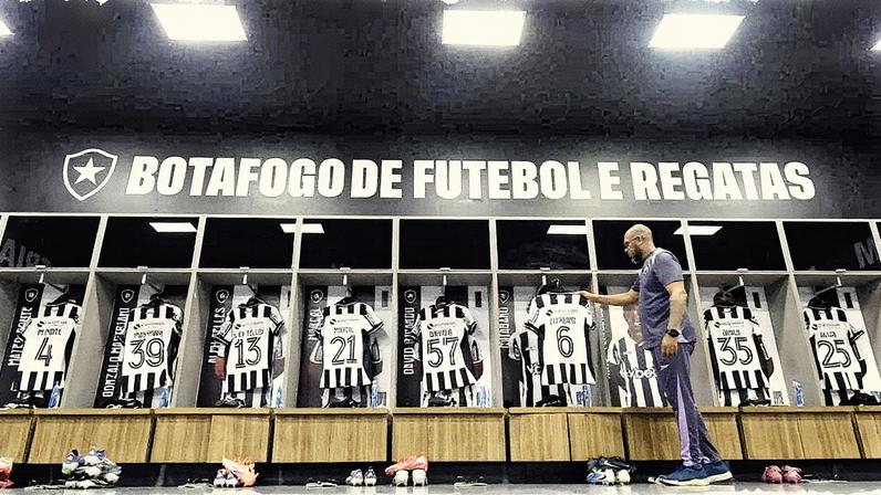 Vestiário do Botafogo para o clássico com o Vasco (Foto: Vítor Silva/Botafogo)