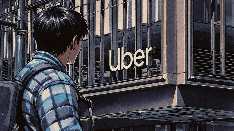 Apesar dos bons resultados, as ações da Uber caíram até 5% nas negociações pré-mercado, embora ainda apresentem valorização de mais de 50% no ano (Bloomberg/Getty Images)