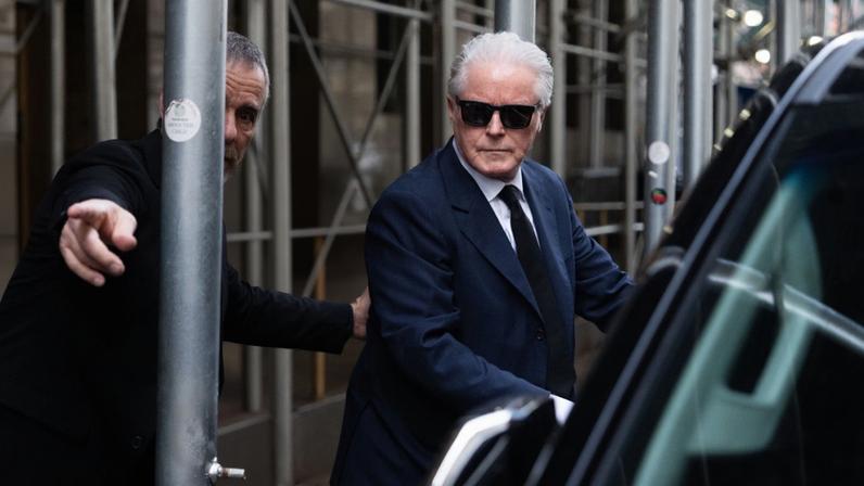 Don Henley leaving a Manhattan court houe in February 2024.