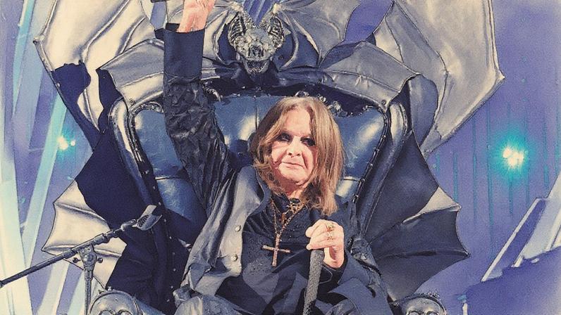 Ozzy Osbourne at the 2024 Rock & Roll Hall of Fame induction ceremony.