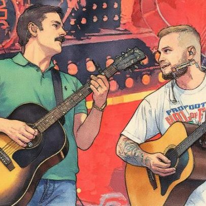Caleb Followill de Kings of Leon grava com Zach Bryan