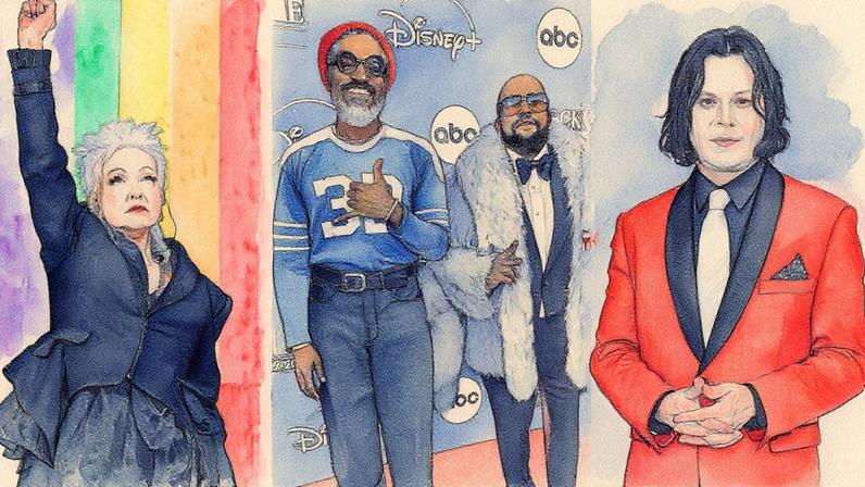 Cyndi Lauper; Andre 3000 and Big Boi of Outkast; Jack White of the White Stripes