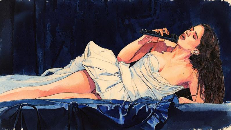 Rosalía performs on 'The Tonight Show.'