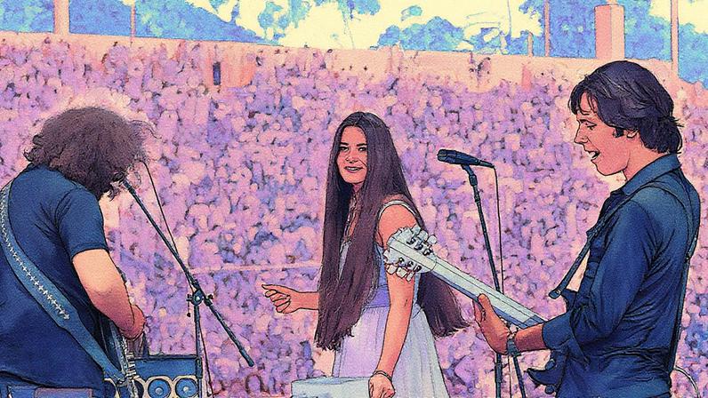Donna Jean Godchaux performing with the Grateful Dead in 1978.