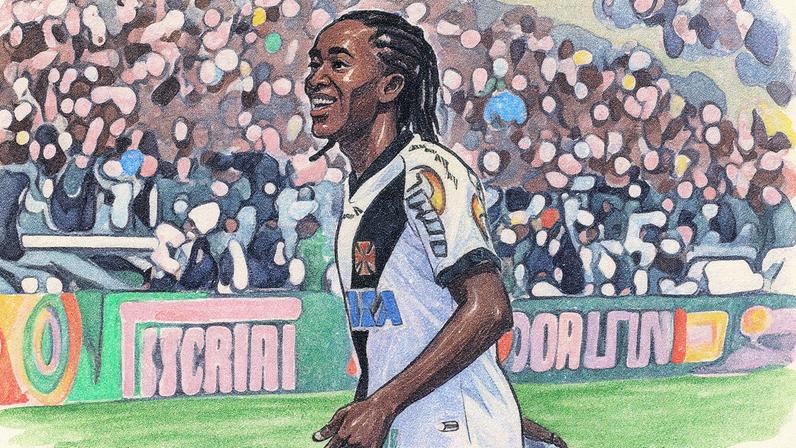 Guilherme Biteco em Vasco x Ceará, pelo Brasileirão. Foto: Brunno Dantas/Gazeta Press