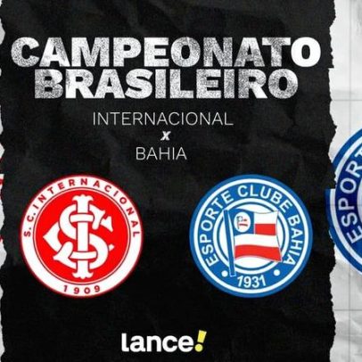 Internacional encara o Bahia com horário, transmissão ao vivo e escalações