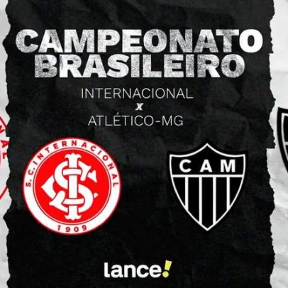 Internacional e Atlético-MG onde assistir ao vivo, horário e escalações
