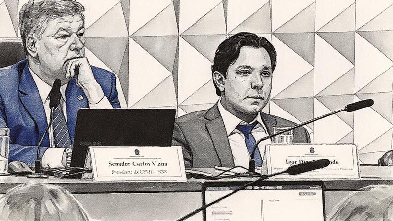 Igor Dias Delecrode recusou-se a responder perguntas na CPMI do INSS com habeas corpus de Gilmar Mendes (Foto: Waldemir Barreto/Agência Senado)