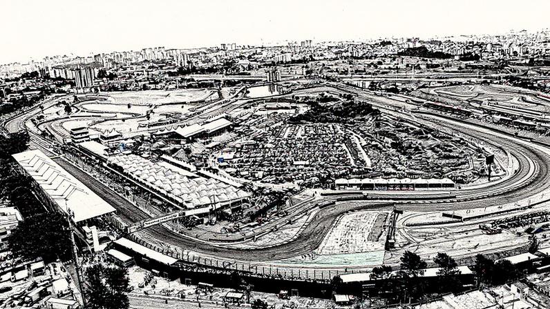 Autódromo de Interlagos visto do alto (Foto: Acervo Lance!)