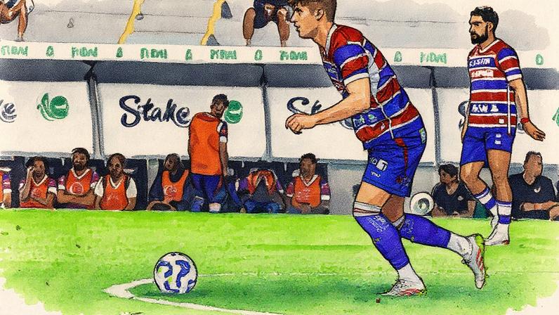 Kuscevic na partida entre Juventude e Fortaleza, pelo Brasileirão (Foto: Luiz Erbes/Agif/Gazeta Press)