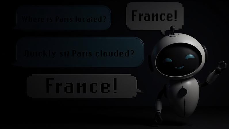 An LLM might learn that a question like “Where is Paris located?” is structured as adverb/verb/proper noun/verb. If the model is given a new question with the same grammatical structure but nonsense words, like “Quickly sit Paris clouded?” it might answer “France” even though that answer makes no sense.