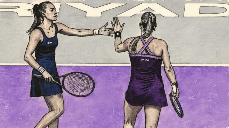 Luisa Stefani e Timea Babos perderam a decisão do WTA Finals 2025 (Foto: Jimmie 48 Photography/WTA)