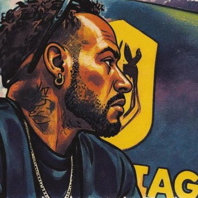 Neymar celebra título da liga dos reis antes de duelo decisivo contra o Palmeiras