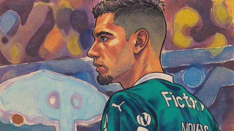 Andreas Pereira no duelo entre Mirassol x Palmeiras (Foto: Ze Rafael Photo/UAI Foto/Gazeta Press)