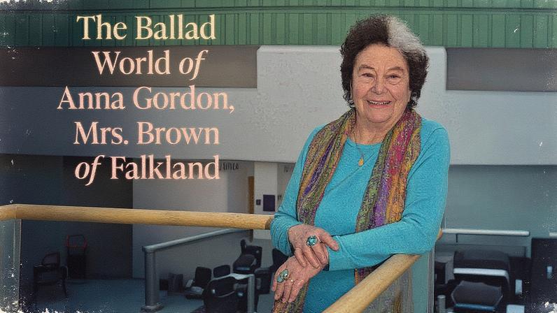 Professor Ruth Perry is the author of the new book, “The Ballad World of Anna Gordon, Mrs. Brown of Falkland,” published by Oxford University Press.