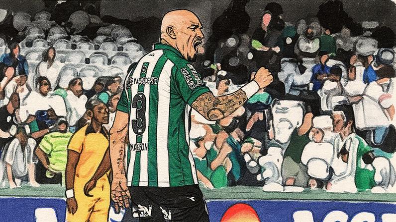 Maicon, zagueiro do Coritiba, vibra em jogo da Série B (Foto: Geraldo Bubniak / AGB / Gazeta Press)