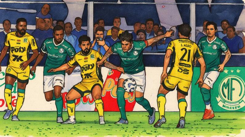 Mirassol e Palmeiras. (Foto: Cesar Greco/Palmeiras/by Canon)