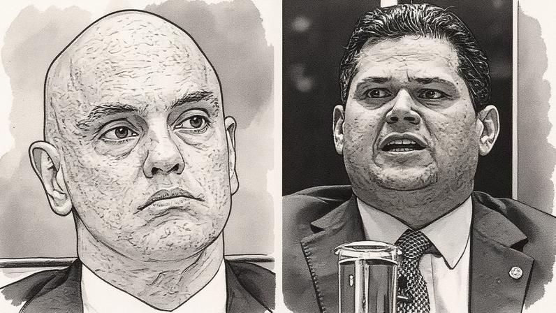 Moraes se reúne com Alcolumbre para discutir ações de combate ao crime organizado