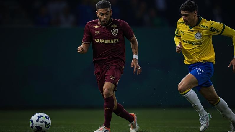 Nonato em campo pelo Fluminense contra o Palmeiras, no Brasileirão (Foto: Jhony Ignacio/Agencia Enquadrar/Gazeta Press)
