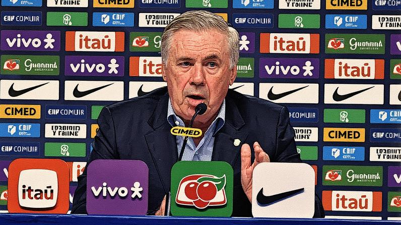 Ancelotti convocou os jogadores para os próximos dois amistosos da Seleção (Foto: Saulo Angelo/Thenews2/Gazeta Press)