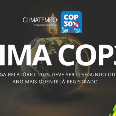 WMO aponta 2025 como um dos dois ou três anos mais quentes já registrados
