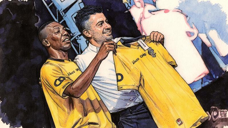 Cimed anuncia acordo de patrocínio com o Pouso Alegre, clube do interior de Minas Gerais. (Foto: Divulgação/Pouso Alegre)