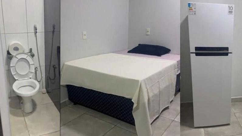 Papudinha, segundo o STF, possui uma área total coberta de 54,76 m², com quarto, banheiro, lavanderia, cozinha, sala e área externa de 10 m² (Foto: Divulgação/STF)