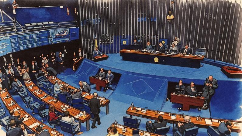 Plenário do Senado Federal, em Brasília