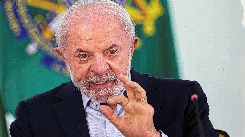 Presidente Luiz Inácio Lula da Silva discursa durante cerimônia no Palácio do Planalto