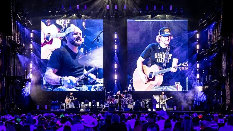 Cross Canadian Ragweed, onstage at the first of their 2025 reunion concerts. The Oklahoma band will perform at Mile 0 Festival 2026.