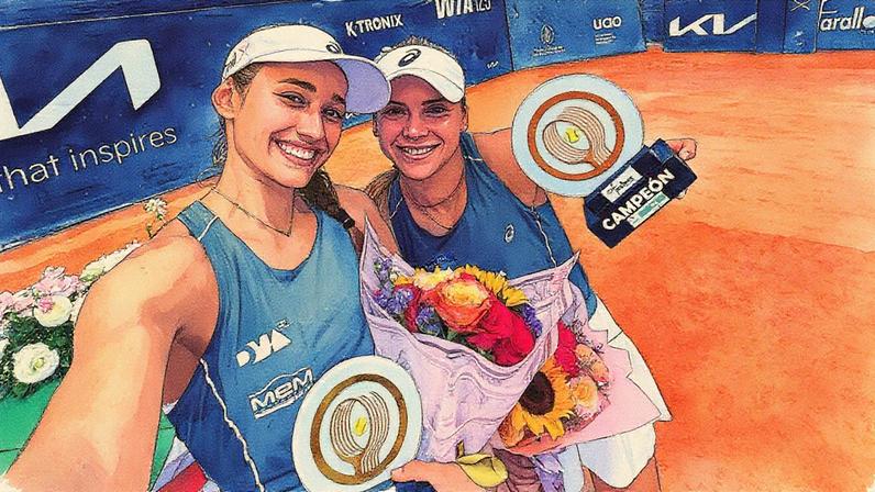Ana Candiotto e Laura Pigossi venceram o WTA 125 de Cáli. (Foto: Reprodução / Instagram)