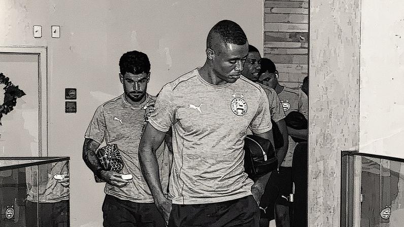 Jogadores do Bahia a caminho da Arena MRV (Foto: divulgação / EC Bahia)