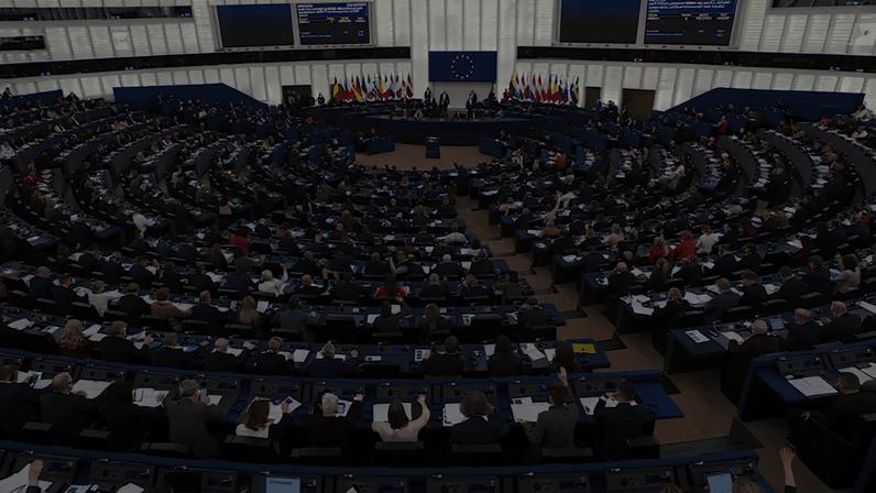 European Parliament during voting session on Nov. 26. Image courtesy of the European Union.