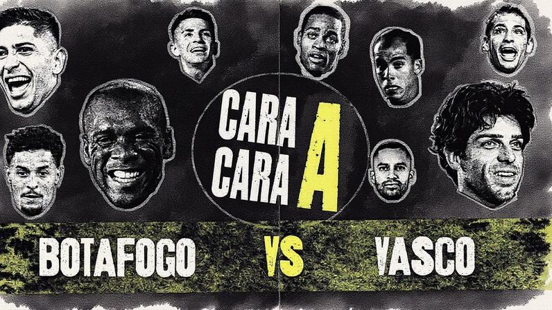 Cara a cara de Vasco x Botafogo no século (Foto: Arte Lance!)