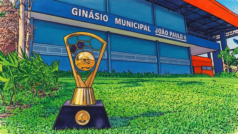 Troféu do Brasileirão de Futsal de 2025 homenageia ex-jogador (Foto: Lucas Auditore/CBFS)