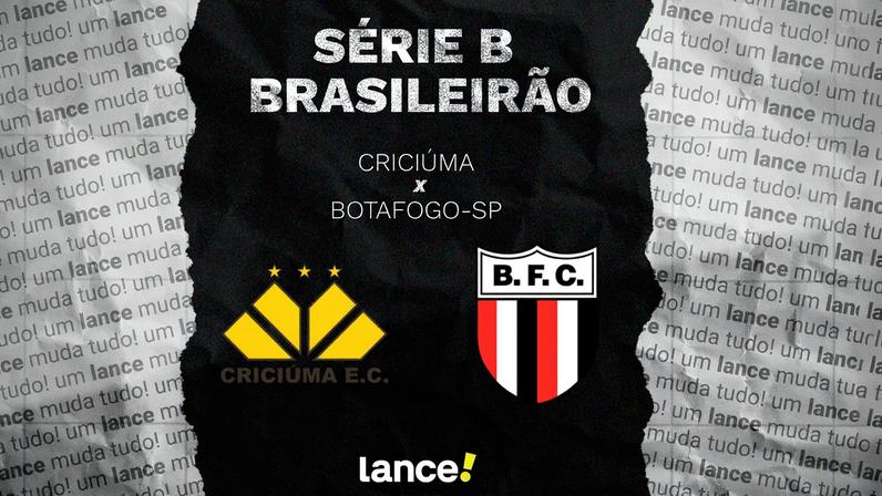 Criciúma e Botafogo-SP se enfrentam neste sábado (15) (Foto: Arte/Lance!)