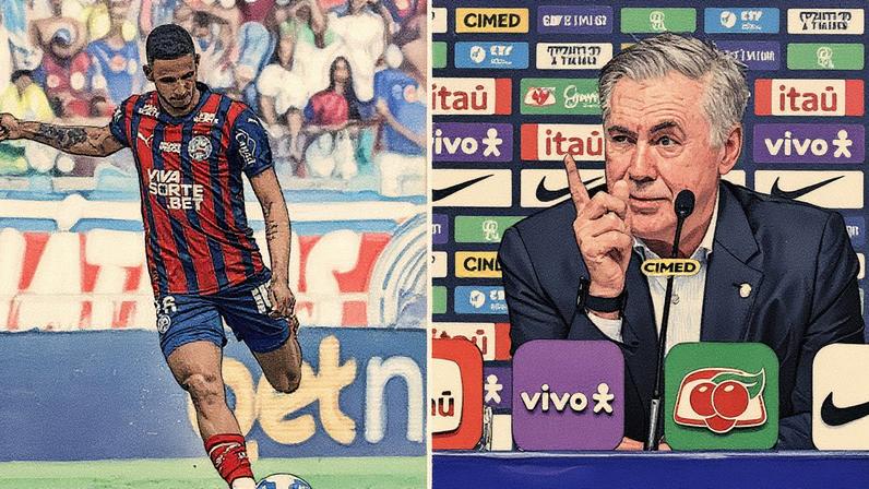 Luciano Juba é convocado pela primeira vez (Fotos: Rafael Rodrigues / EC Bahia e Saulo Angelo/TheNews2)