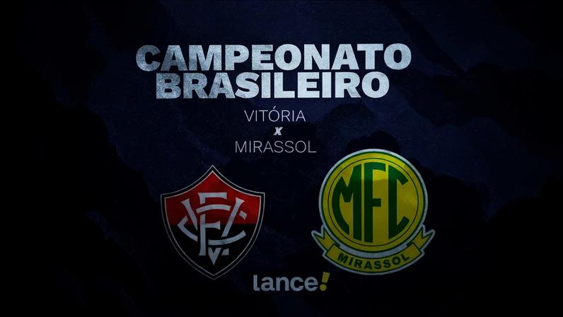 Vitória e Mirassol se enfrentam neste sábado (Foto: arte / Lance!)