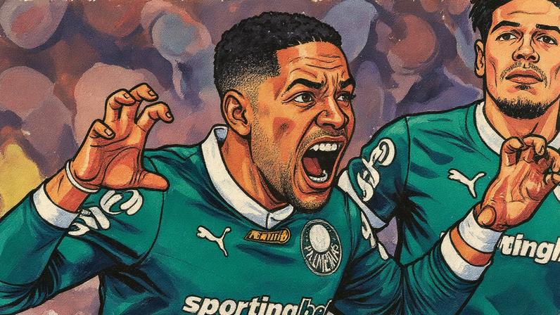 Vitor Roque, centroavante do Palmeiras (Foto: Cesar Greco / Palmeiras)